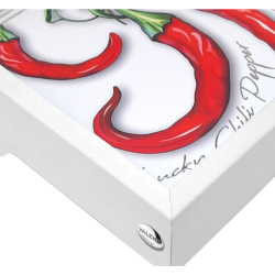 Valenti Vassoio Cornetto Portafortuna  in legno bianco  LS300 1