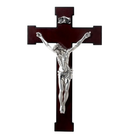 Cristo  Resina Argentata croce