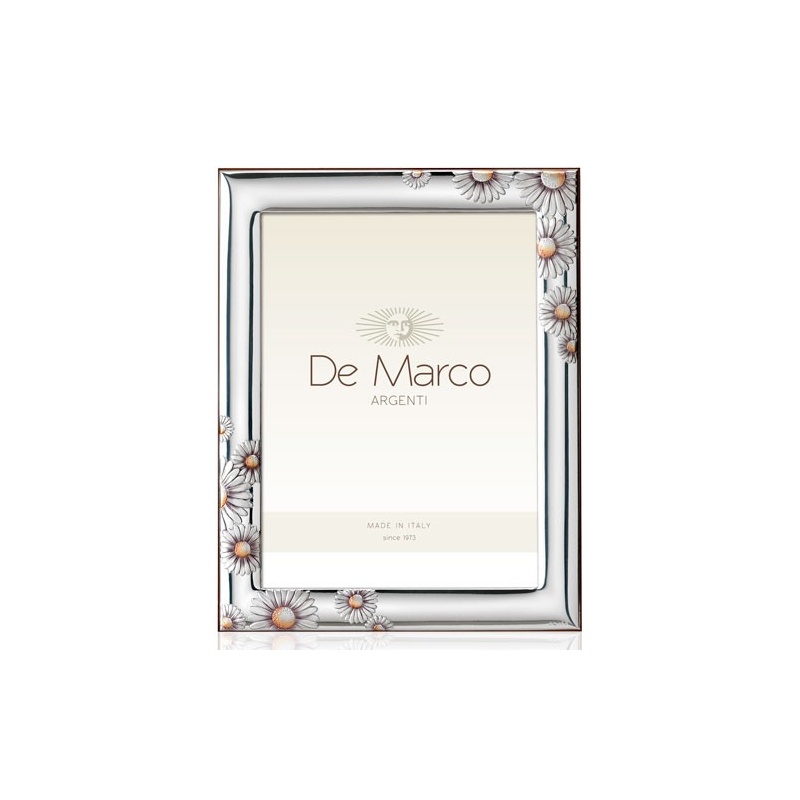 Cornice DeMarco laminato in argento dimensione 10x15 retro legno COD: 264982