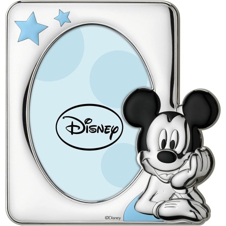 Disney Baby Topolino Mickey Mouse Cornice per Foto in Argento per la Cameretta con dettagli colorati