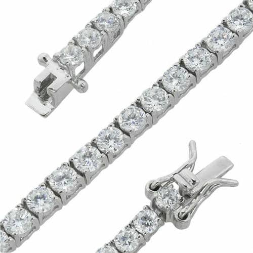 DOMA - Tennis 4 griffe in Argento 925% e Zirconi dimensioni 3.0mm COD: TK4.0Z18