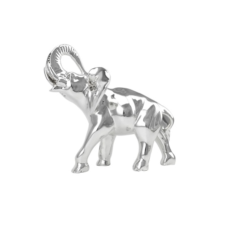 De Marco - Scultura elefante laminato in argento h cm 25 COD: 250030