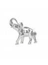 De Marco - Scultura elefante laminato in argento h cm 25 COD: 250030