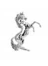 De Marco - Scultura cavallo laminato in argento h cm 34 COD: 250006