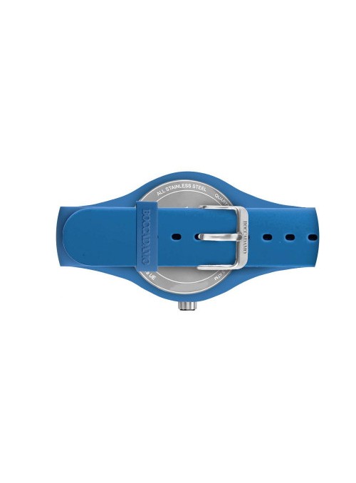Boccadamo - Orologio in silicone anallergico con quadrante e cinturino blu denim