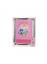 Portafoto per bambina cornice laminata in argento Coniglio con decorazioni in colore COD: PM0103/2R