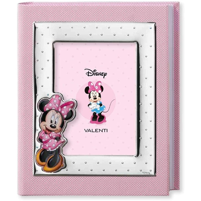 Album Portafoto Minnie Mouse con cornice in argento miro silver bimba