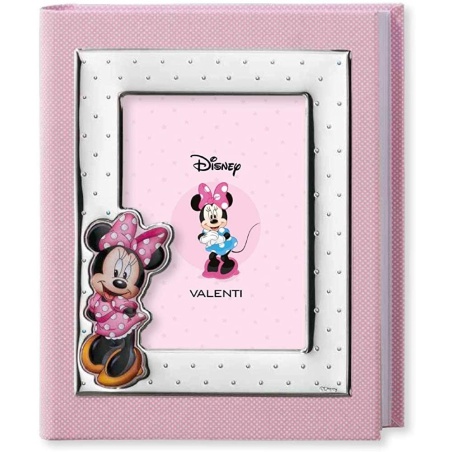 Album Portafoto Minnie Mouse con cornice in argento miro silver bimba