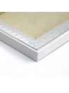 Vuotatasche Ottaviani in legno Bianco e argento laminato misura 13x18 cm COD: 1003VG