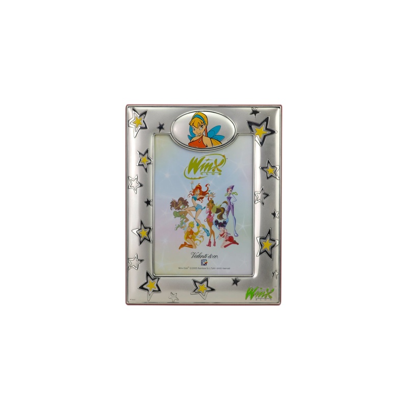Valenti - Cornice in argento laminato tema Winx Club Stella misura 10X15 cm COD: WINX201LRA