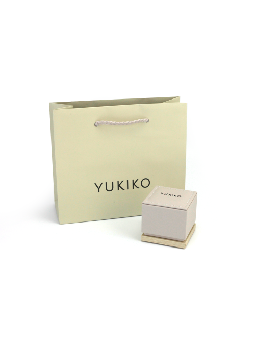 Yukiko - Anello Solitario in oro 750 con diamanti naturale - Microfusione Griffes/Sgriffatura COD: LID5180Y-020G7