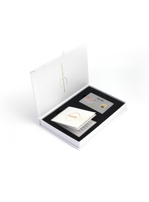 Lingotto d'oro 24KT oro 999 Naori idea regalo per (Nascita)