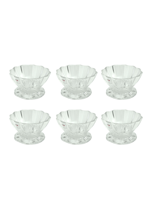 Set coppetta in vetro cristallo (set di 6 ) marca Colle