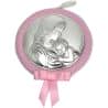 Capezzale Valenti medaglione per culla Bimba con placca centrale in argento madonna con bambino