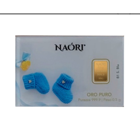 Lingotto oro Naori Nascita in oro 999.9 idea regalo per Nascita